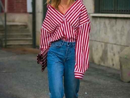 条纹衬衫配裤子穿搭全攻略