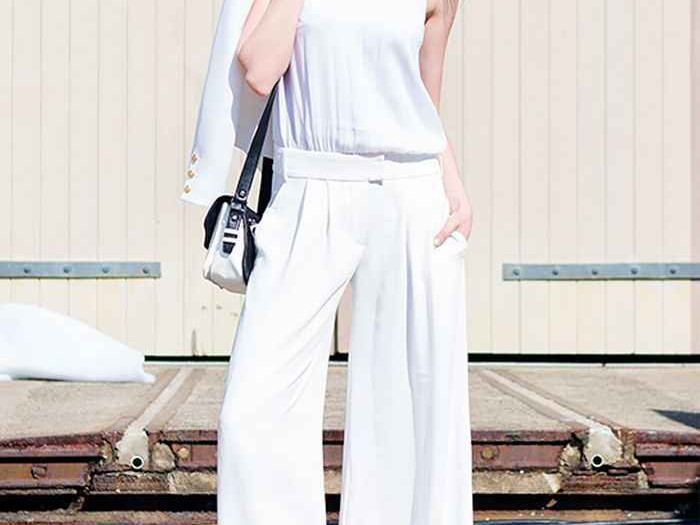 白裤子搭配指南穿出清爽高级感